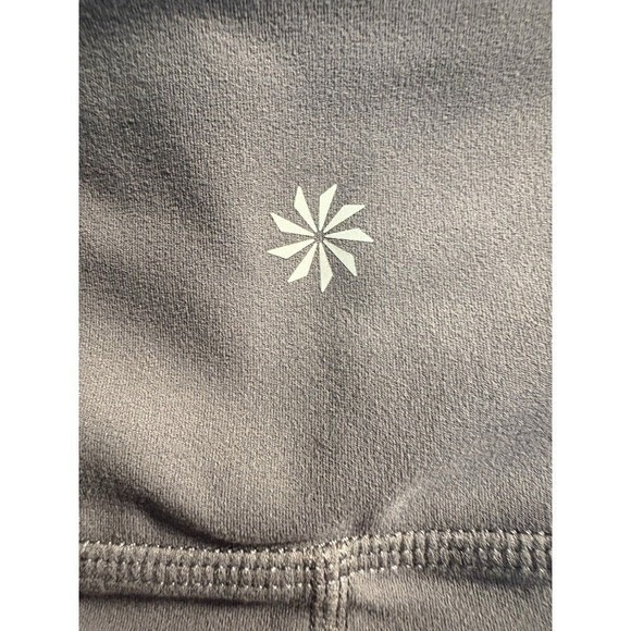 Athleta Elation Leggings Womens Medium Petite Gray High Rise Yoga Workout Pants - Picture 5 of 5